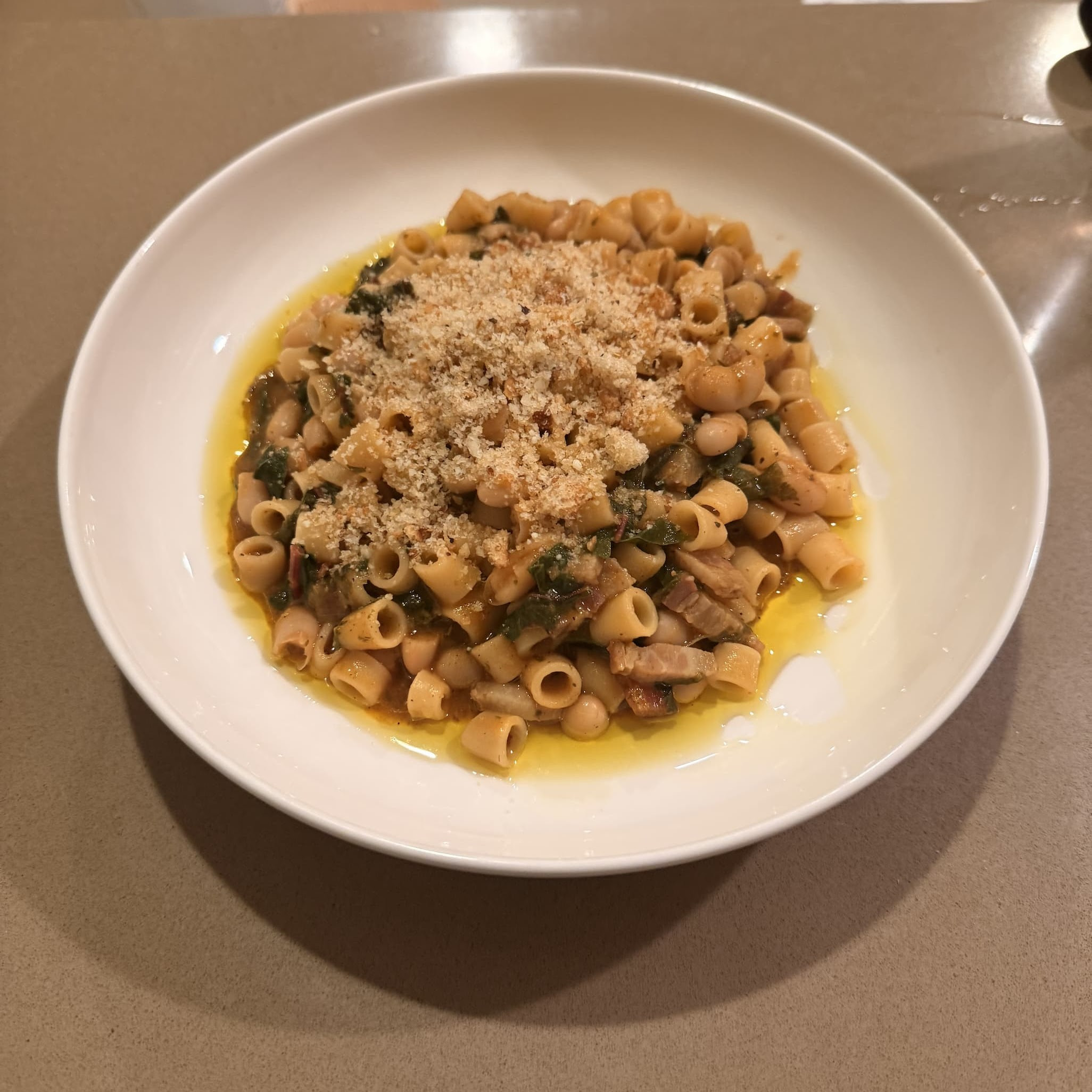 Ditalini Beans and Greens